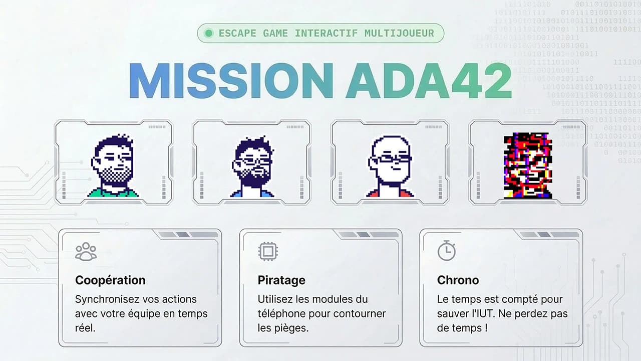 Mission Ada 42 - Escape Game web