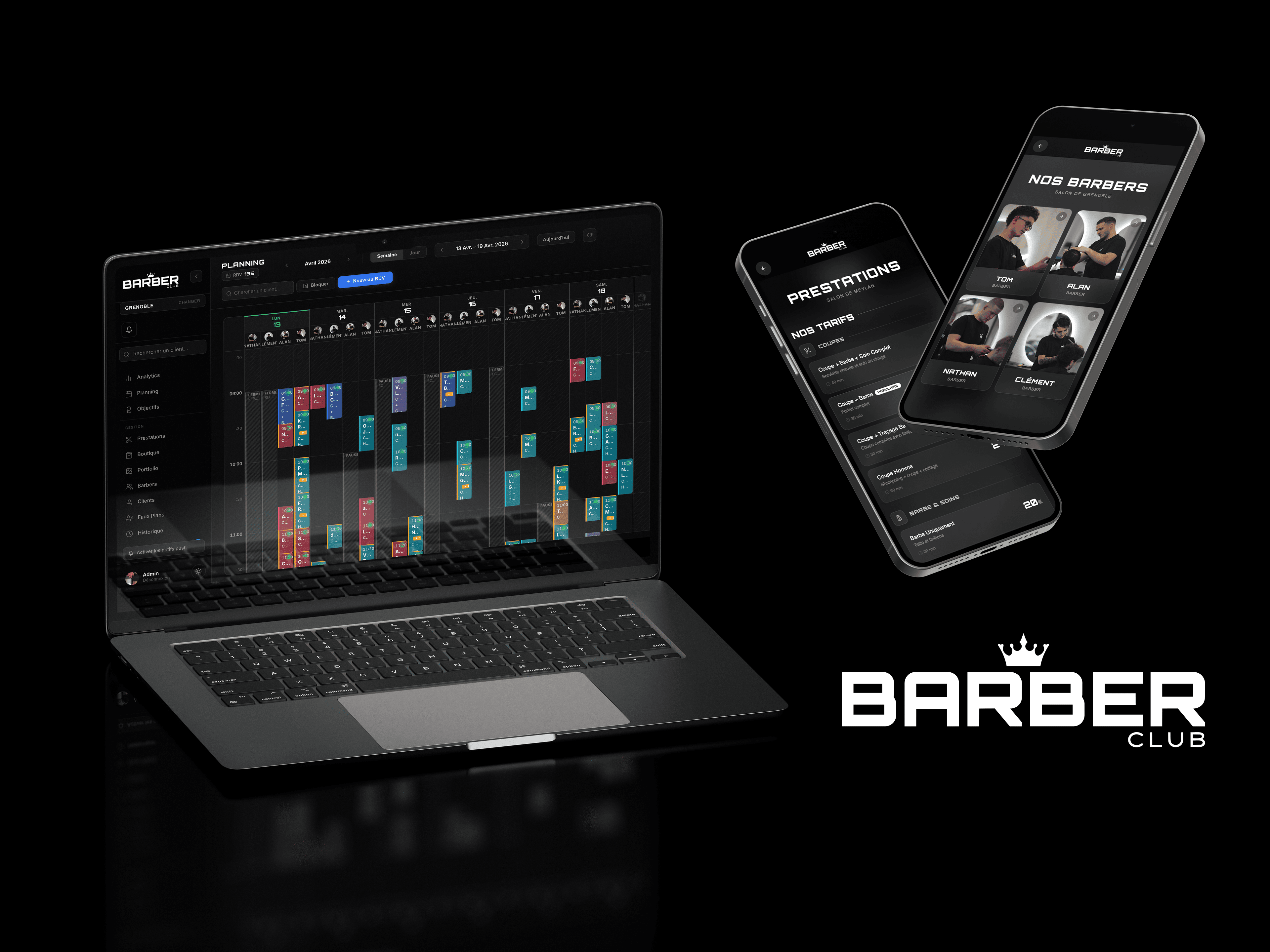 BarberClub, la plateforme digitale complète pour salons de barbier            