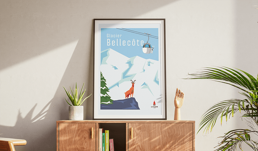Glacier Bellecôte - Affiche 