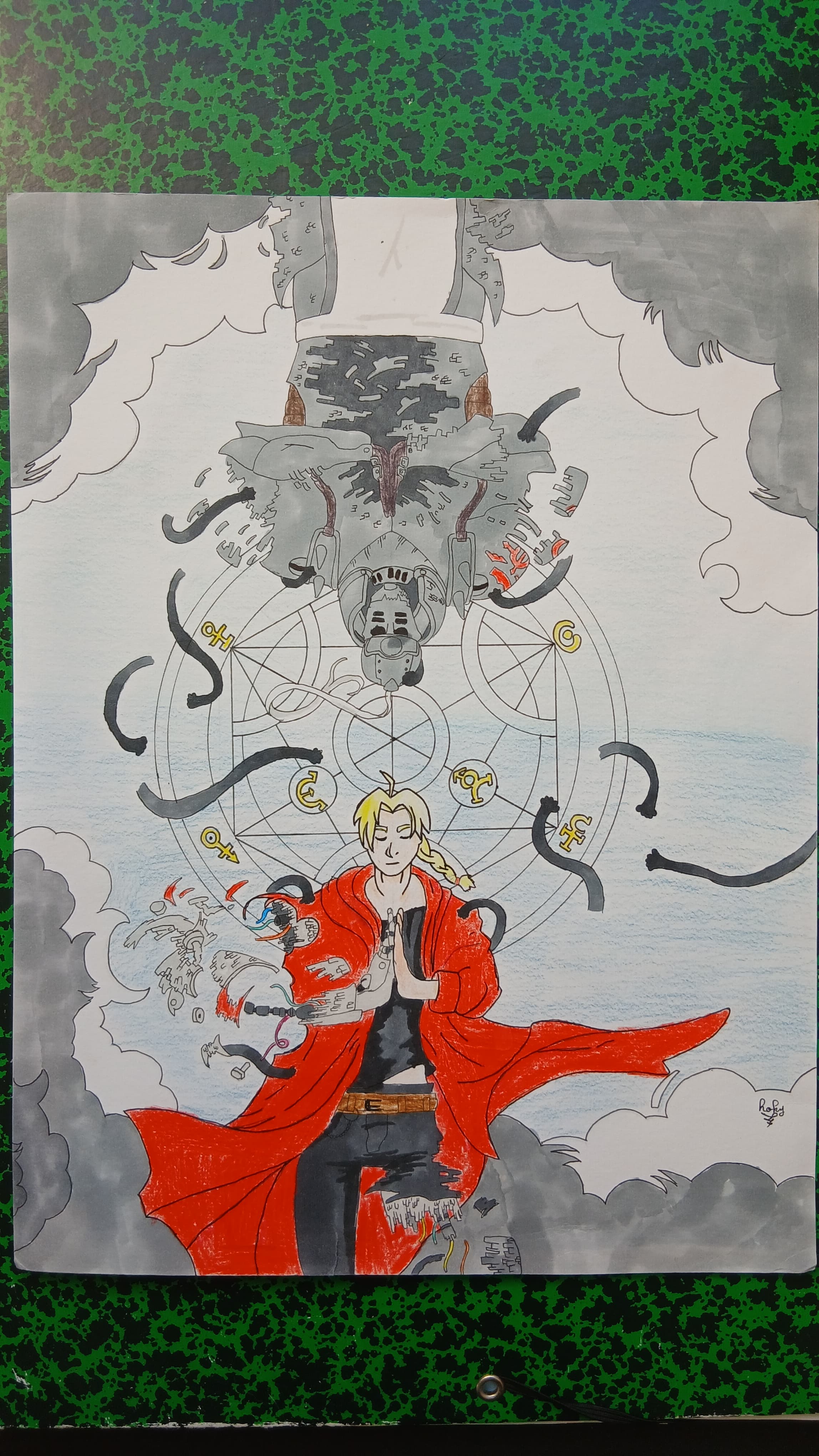 Poster - fullmetal alchemist (fait main)